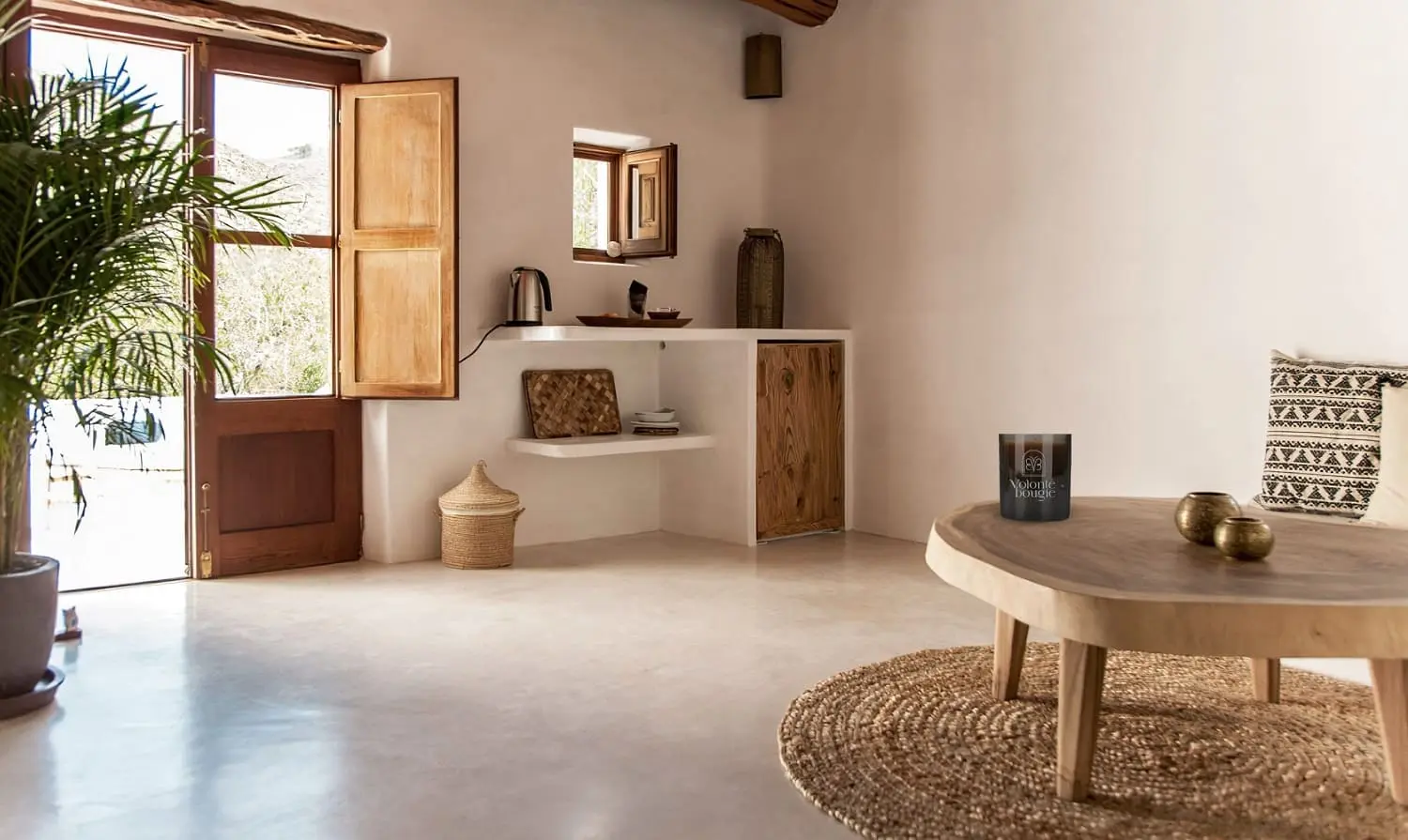 Vela de cera natural ecológica Volonté Bougie Serdivergente Decoración