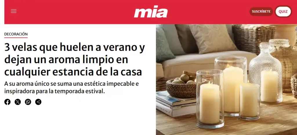 velas que huelen a verano mia revista ok diario