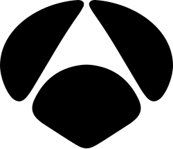logo antena 3 negro